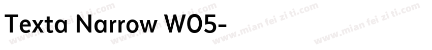 Texta Narrow W05字体转换